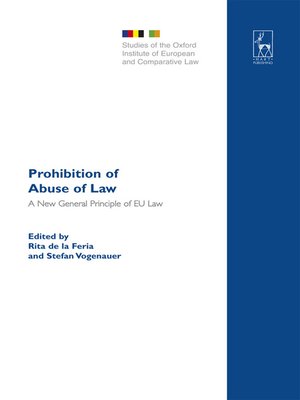 cover image of Prohibition of Abuse of Law